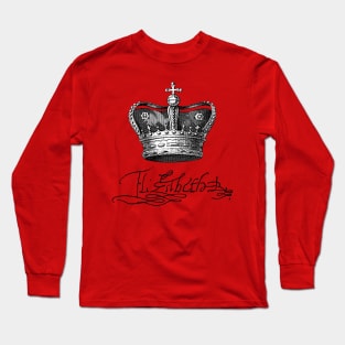 Elizabeth I, Queen of England, Crown and Signature Long Sleeve T-Shirt